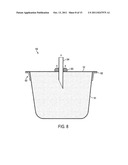 Filtering permeable thermoformed container for beverage-making products     with a reinforcement ring diagram and image