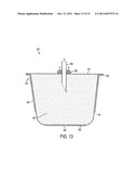 Filtering permeable thermoformed container for beverage-making products     with a reinforcement ring diagram and image