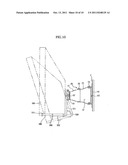 SUPPORTING DEVICE OF DISPLAY UNIT diagram and image