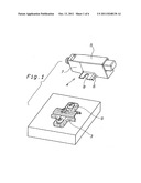 Device Structure with an adaptor for fixing the same to a base for fixing     a hinge to a piece of furniture diagram and image