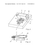 Device Structure with an adaptor for fixing the same to a base for fixing     a hinge to a piece of furniture diagram and image