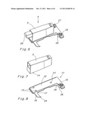 Device Structure with an adaptor for fixing the same to a base for fixing     a hinge to a piece of furniture diagram and image