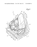 DEVICE FOR RECEIVING A FOOT OR A BOOT ON A GLIDING APPARATUS diagram and image