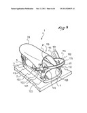 DEVICE FOR RECEIVING A FOOT OR A BOOT ON A GLIDING APPARATUS diagram and image