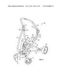 Stroller With Frame Position Sensor diagram and image