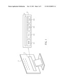 DISPLAY DEVICE HAVING THE CONNECTION INTERFACE WITH ILLUMINING AND     INDICATING FUNCTIONS diagram and image