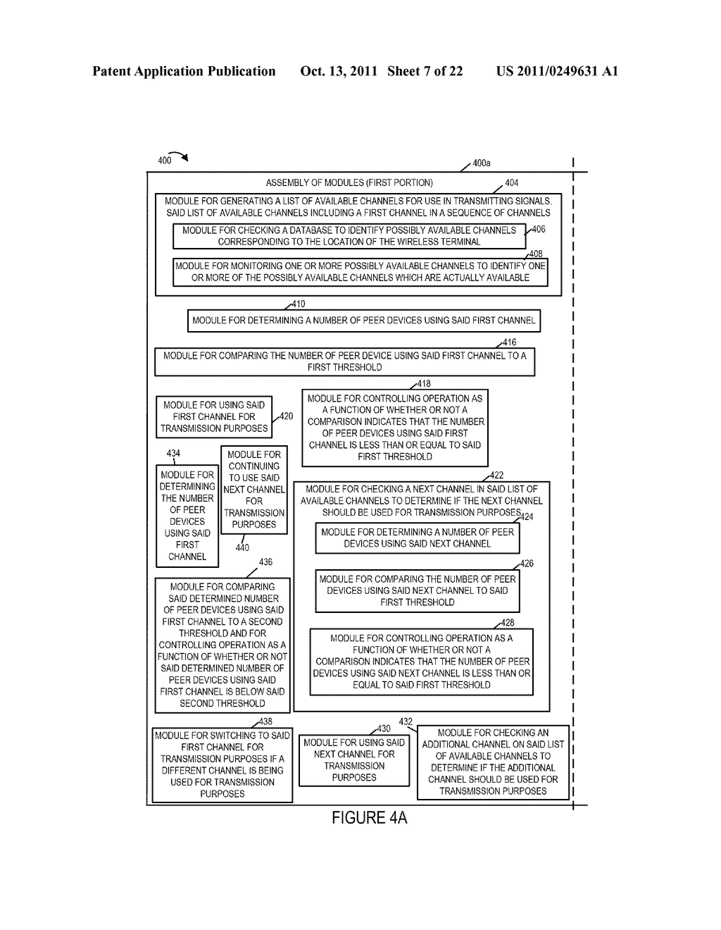 METHODS AND APPARATUS FOR CHANNEL SELECTION IN A PEER TO PEER NETWORK - diagram, schematic, and image 08