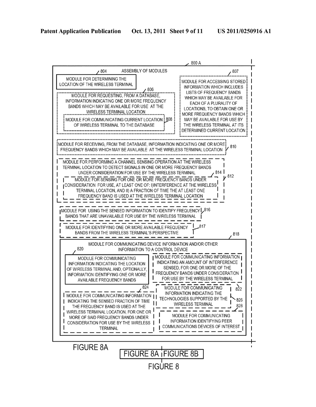 METHODS AND APPARATUS FOR DETERMINING AND ASSIGNING SPECTRUM FOR WIRELESS     COMMUNICATIONS - diagram, schematic, and image 10