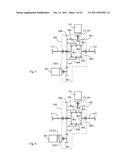 Dual gear train driving structure at input side of basin-type gear diagram and image