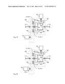 Dual gear train driving structure at input side of basin-type gear diagram and image