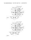 Dual gear train driving structure at input side of basin-type gear diagram and image