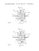 Dual gear train driving structure at input side of basin-type gear diagram and image