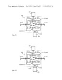 Dual gear train driving structure at input side of basin-type gear diagram and image