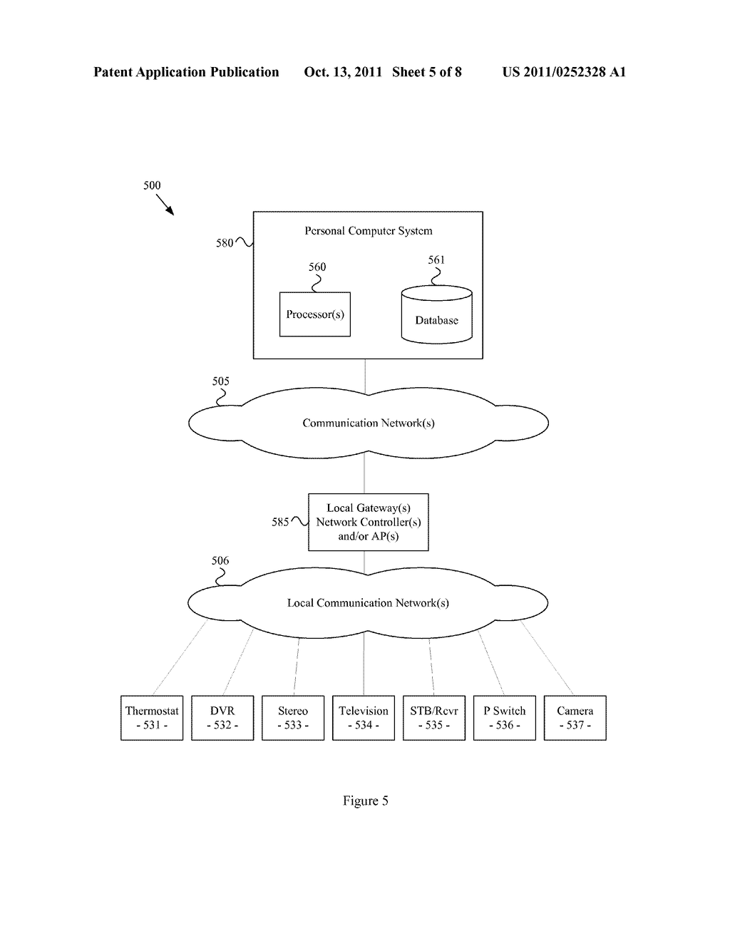 SYSTEM AND METHOD IN A NETWORK CONTROLLER FOR REMOTELY MONITORING AND/OR     CONTROLLING DEVICES - diagram, schematic, and image 06