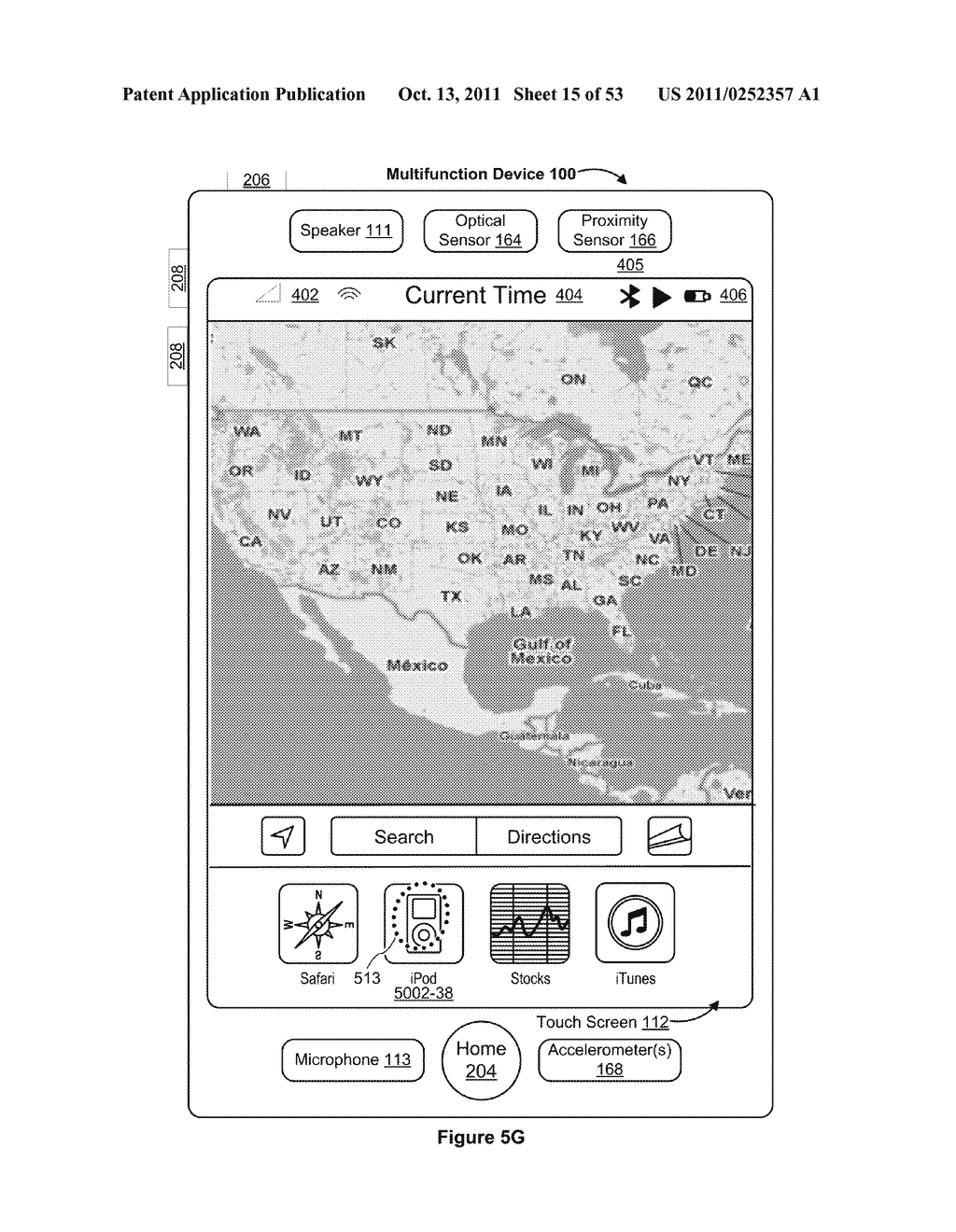 Device, Method, and Graphical User Interface for Managing Concurrently     Open Software Applications - diagram, schematic, and image 16
