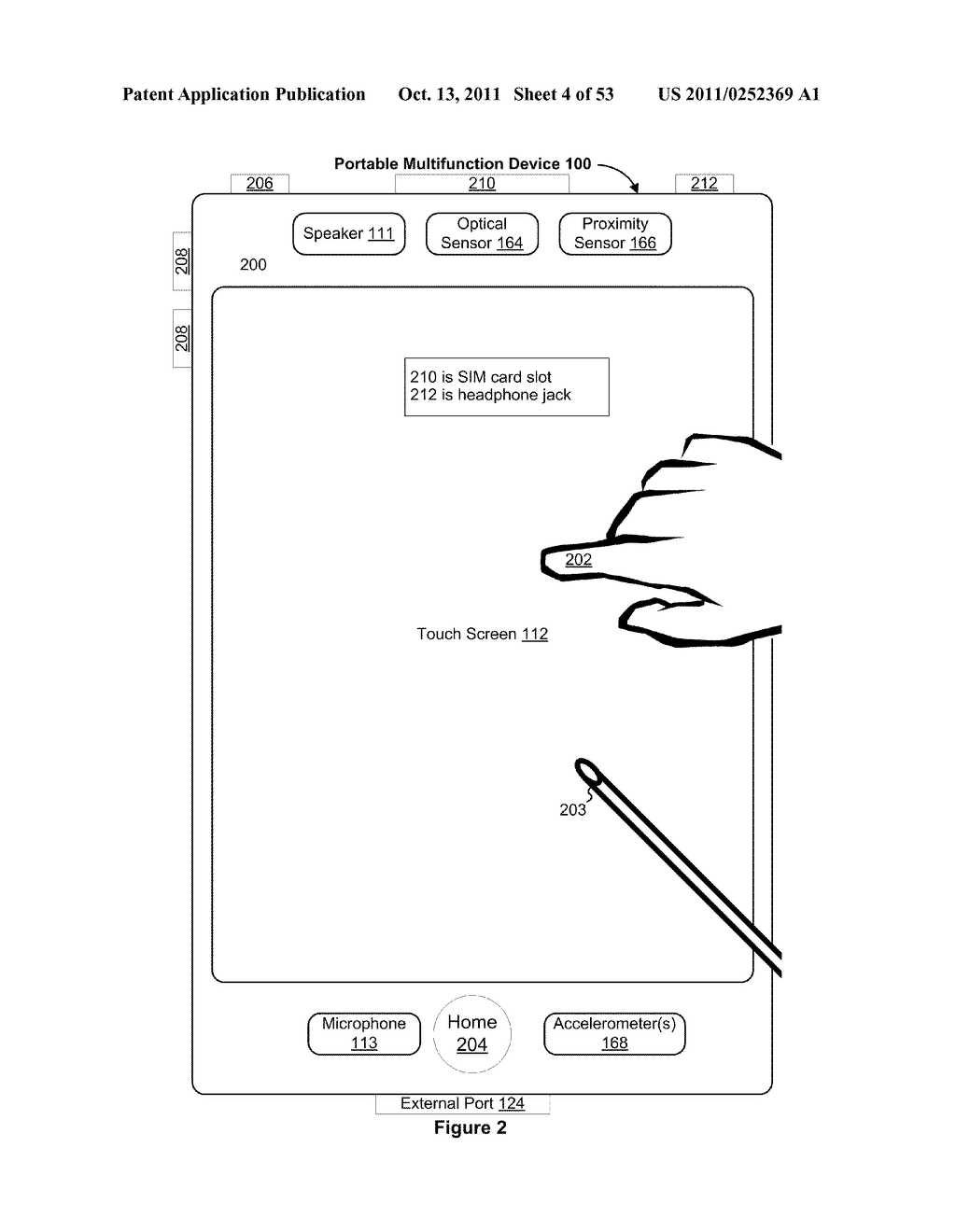 Device, Method, and Graphical User Interface for Managing Concurrently     Open Software Applications - diagram, schematic, and image 05