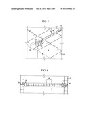 FLOAT BATH FOR MANUFACTURING GLASS, FLOAT GLASS FORMING METHOD UTILIZING     THE SAME AND METHOD FOR INSTALLING BARRIERS TO THE FLOAT BATH diagram and image