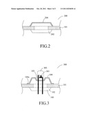 LED HOUSING WITH FLUOROPOLYMER SURFACE COATING LAYER AND LED STRUCTURE     HAVING THE SAME diagram and image