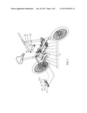 FOLDING BICYCLE WITH TELESCOPIC ROD diagram and image