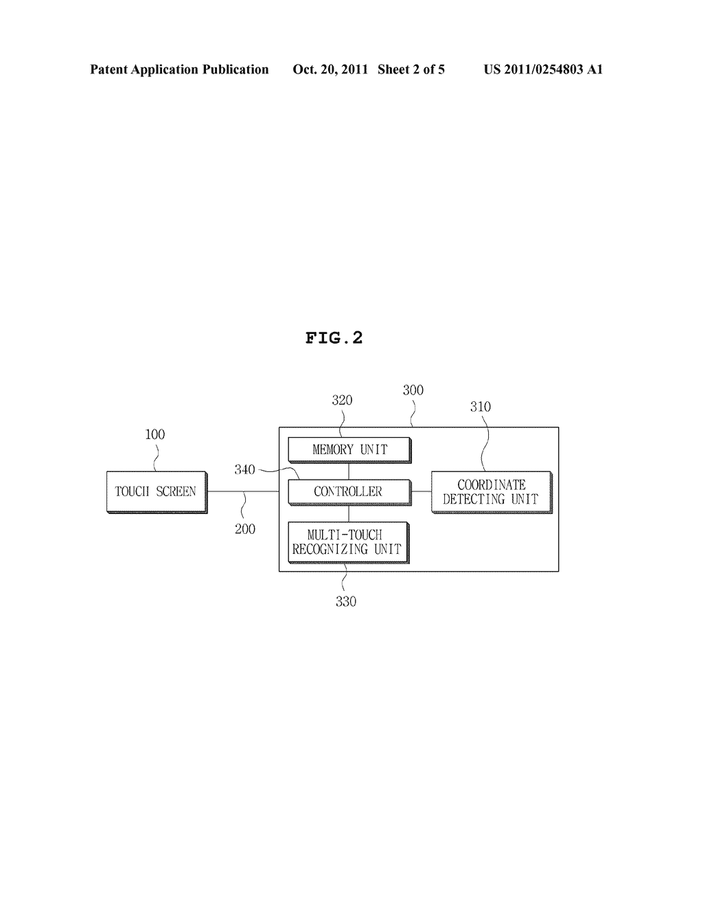 METHOD FOR RECOGNIZING MULTI-TOUCH OF RESISTIVE TOUCH SCREEN - diagram, schematic, and image 03