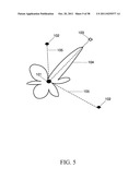 Apparatus for calculating weights associated with a received signal and     applying the weights to transmit data diagram and image