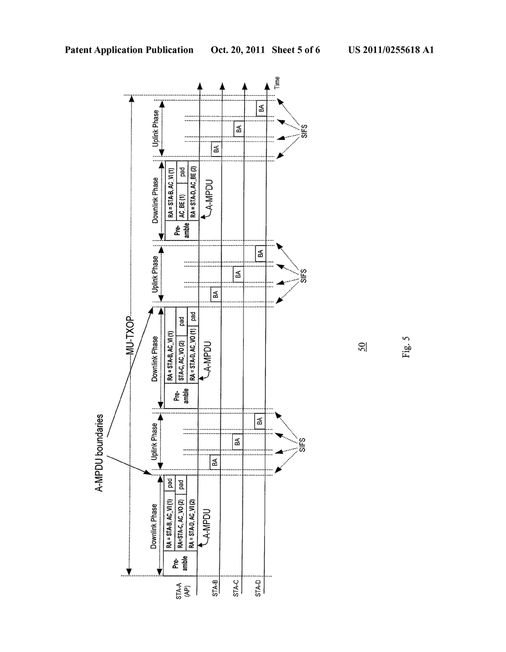 METHOD AND SYSTEM FOR MULTI-USER TRANSMIT OPPORTUNITY FOR MULTI-USER     MULTIPLE-INPUT-MULTIPLE-OUTPUT WIRELESS NETWORKS - diagram, schematic, and image 06