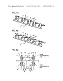 ROLLING ELEMENT ACCOMMODATING BELT FOR LINEAR GUIDE APPARATUS, LINEAR     GUIDE APPARATUS AND METALLIC MOLD FOR MANUFACTURING ROLLING ELEMENT     ACCOMMODATING BELT diagram and image