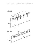 ROLLING ELEMENT ACCOMMODATING BELT FOR LINEAR GUIDE APPARATUS, LINEAR     GUIDE APPARATUS AND METALLIC MOLD FOR MANUFACTURING ROLLING ELEMENT     ACCOMMODATING BELT diagram and image