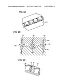 ROLLING ELEMENT ACCOMMODATING BELT FOR LINEAR GUIDE APPARATUS, LINEAR     GUIDE APPARATUS AND METALLIC MOLD FOR MANUFACTURING ROLLING ELEMENT     ACCOMMODATING BELT diagram and image