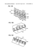 ROLLING ELEMENT ACCOMMODATING BELT FOR LINEAR GUIDE APPARATUS, LINEAR     GUIDE APPARATUS AND METALLIC MOLD FOR MANUFACTURING ROLLING ELEMENT     ACCOMMODATING BELT diagram and image
