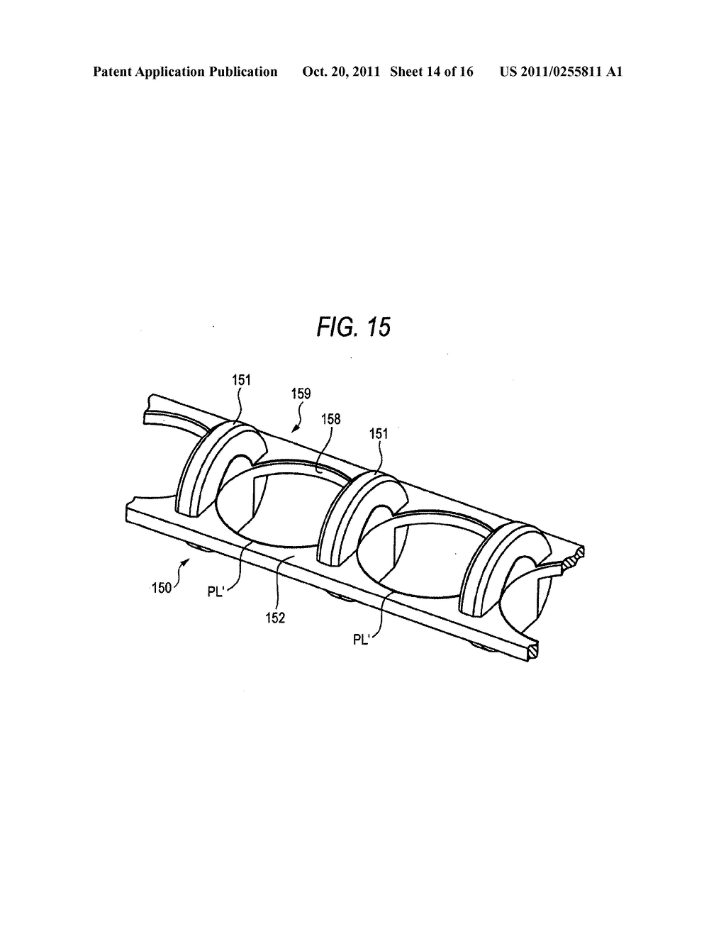 ROLLING ELEMENT ACCOMMODATING BELT FOR LINEAR GUIDE APPARATUS, LINEAR     GUIDE APPARATUS AND METALLIC MOLD FOR MANUFACTURING ROLLING ELEMENT     ACCOMMODATING BELT - diagram, schematic, and image 15