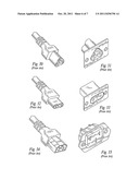 Retainer system for electric cable couplers diagram and image