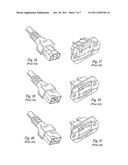 Retainer system for electric cable couplers diagram and image