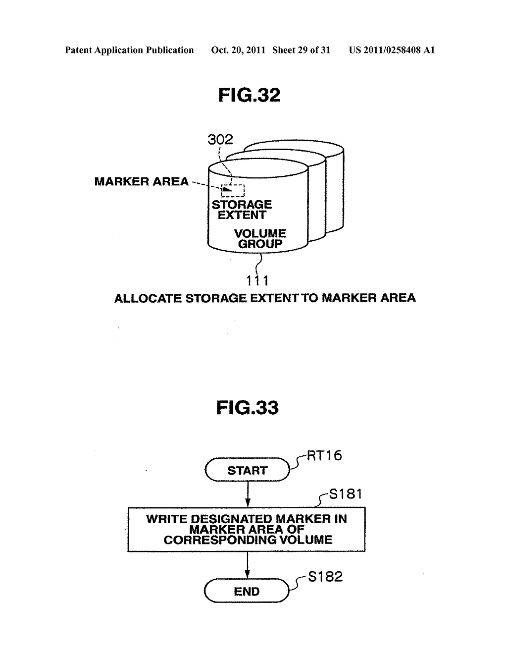 CREATING A SNAPSHOT BASED ON A MARKER TRANSFERRED FROM A FIRST STORAGE     SYSTEM TO A SECOND STORAGE SYSTEM - diagram, schematic, and image 30