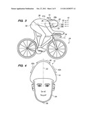 Aerodynamic Bicycle Helmet diagram and image