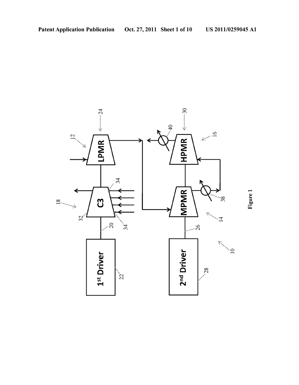 Power Matched Mixed Refrigerant Compression Circuit - diagram, schematic, and image 02