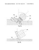 Tracking Shearing Cutters on a Fixed Bladed Drill Bit with Pointed Cutting     Elements diagram and image