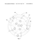 Tracking Shearing Cutters on a Fixed Bladed Drill Bit with Pointed Cutting     Elements diagram and image