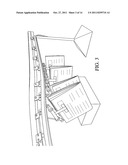 Apparatus and Method for Orienting Products for Applying Indicia During     Transport diagram and image