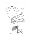 ADJUSTABLE UMBRELLA MOUNT diagram and image