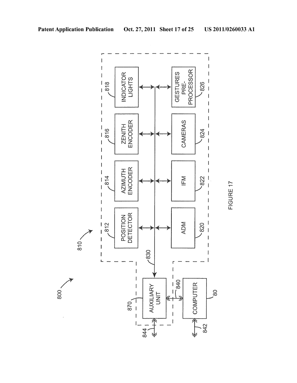 METHOD AND APPARATUS FOR USING GESTURES TO CONTROL A LASER TRACKER - diagram, schematic, and image 18