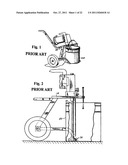 TILTING PAINT SPRAY PUMP AND CART diagram and image