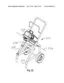 TILTING PAINT SPRAY PUMP AND CART diagram and image