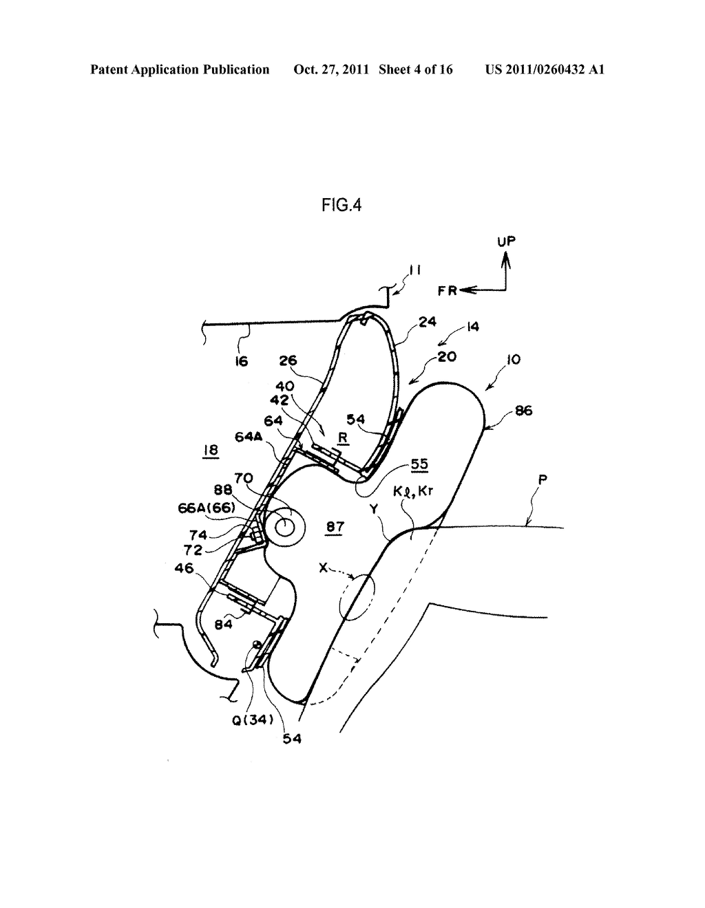 KNEE AIRBAG DEVICE FOR A VEHICLE - diagram, schematic, and image 05