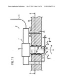 DEVICE FOR SELF-ADJUSTING AND METHOD FOR ARRANGING AN IMPULSE TRANSMITTER     IN RELATION TO A ROTOR diagram and image