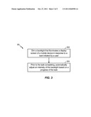 ADJUSTING BACKLIGHT INTENSITY BASED ON A PROGRESS OF A TASK diagram and image