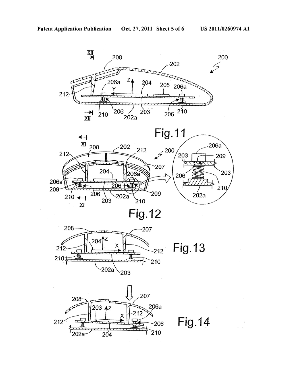 MANUAL POINTING DEVICE FOR A COMPUTER SYSTEM WITH INERTIAL CLICK EVENT     DETECTION AND CORRESPONDING CLICK EVENT DETECTION METHOD - diagram, schematic, and image 06