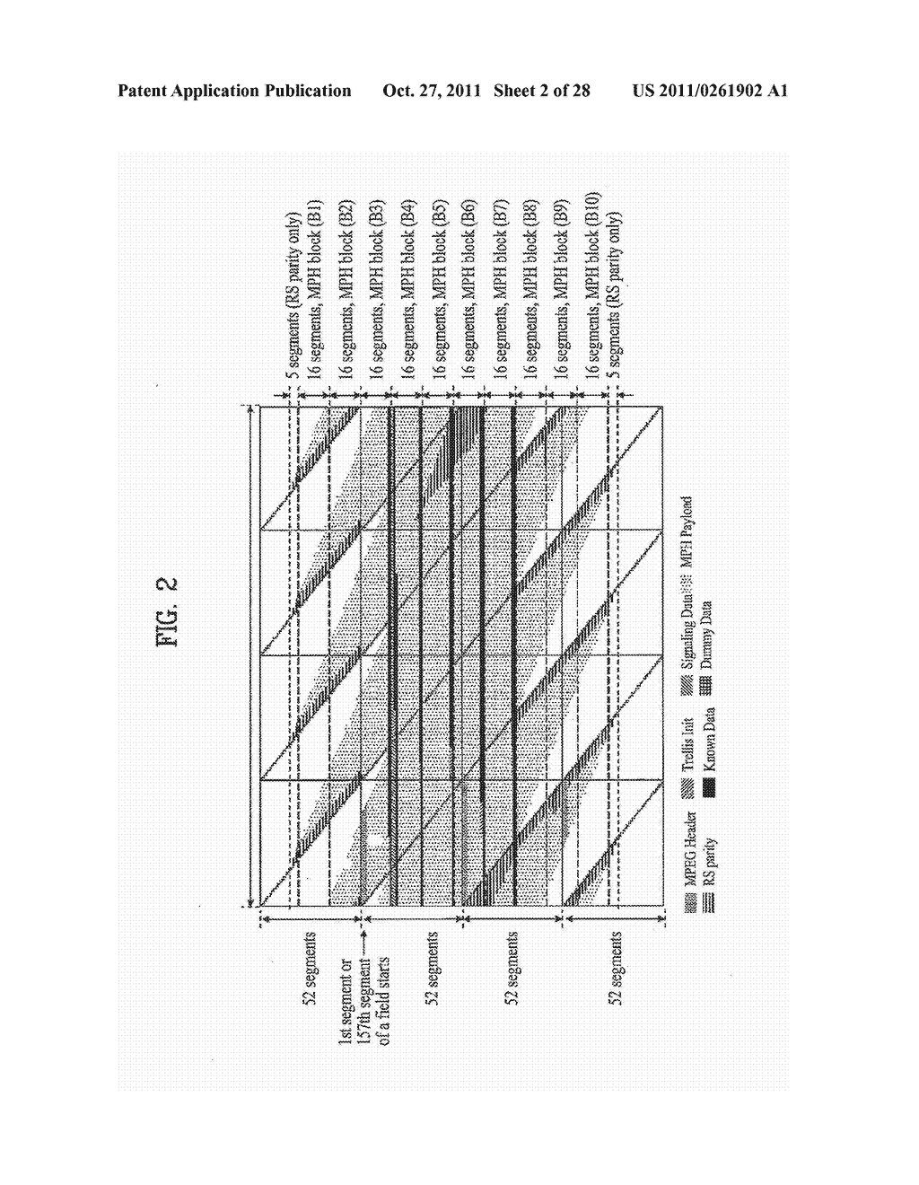 DIGITAL BROADCASTING SYSTEM AND METHOD OF PROCESSING DATA IN DIGITAL     BROADCASTING SYSTEM - diagram, schematic, and image 03