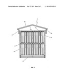 Beehive enclosure with moisture elimination diagram and image