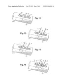 ORTHOPEDIC IMPLANT IN THE FORM OF A PLATE TO BE FIXED BETWEEN TWO BONE     PARTS diagram and image